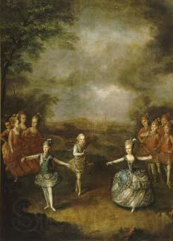 Johann Georg Weikert Fete Organized to Celebrate the Marriage of the Emperor Joseph II to Princess Marie-Josephe of Bavaria France oil painting art